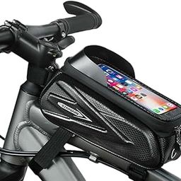 Zytiqt Cycle Bag, Waterproof Bicycle Storage Bag with Mobile Holder, Large Capacity Cycle Accessories for Electric Bike, Urban Commuter and Outdoor Adventure Gear-image-69