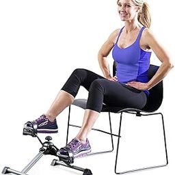 Alokrupswam Mini Digital Fitness Cycle, Indoor Foot Paddle Exerciser with Adjustable Resistance LCD Display Calorie Counter, Perfect Weight Loss Kit for Men & Women, Best for Home Gym Cardio Exercise.-1