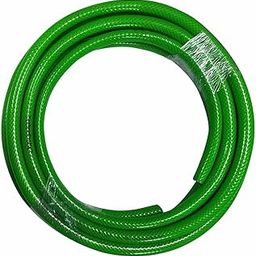 TechnoCrafts PVC Braided Water Hose for Plumbing 5 Meter (16.5 feet) 1/2" (0.5 Inch or 12.5mm) Bore Size - 3 Layered Hose Pipe (Green)-picture-2