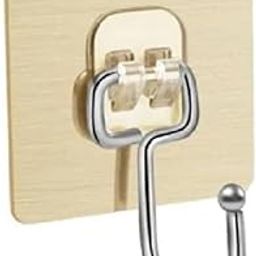 AROSHNAY 10 Pack Heavy Duty Adhesive Wall Hooks – Waterproof Stainless Steel Stick On Hooks for Towel, Coat & Kitchen Storage – Damage-Free Wall Hangers for Bathroom, Home, and Office Organization-image-94