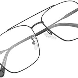 Eyewear world Blue Cut Reading Glasses For Men, Blue Light Blocking Reading Glasses For Men 1.00 1.25 1.50 1.75 2.00 2.25 2.50 2.75 3.00 Anti Glare Hydrophobic Black Double Bridge metal-image-46
