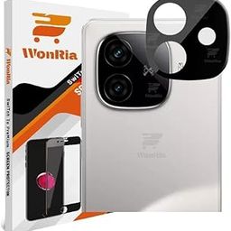 WonRia® Pack 1- Back Camera Lens Protector for iQOO Neo 10R 5G Camera Glass Protector Guard [3D Premium] - Black-17