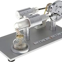 Stirling Engine Model M15A (with Colorful LED Lights) - Conversion of Heat Energy to Electrical Energy|Toys & Hobbies | Educational | Science & Nature-28