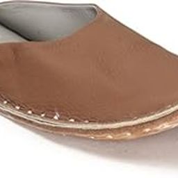 Men Royal & Traditional Style Handcrafted Leather Ethnic Brown-Color Kolhapuri Open-Back Mojaris/Sandals/Chappals-image-24
