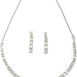 Classic Style American Diamond Studded Handmade Circle Choker Necklace with Dangle Earrings Jewellery Set for Women & Girs-image-38
