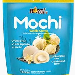 Royal Family Mochi Vanilla Creme Flavour, No Artificial Color or Flavor, 8pcs 120g (Imported)-image-99