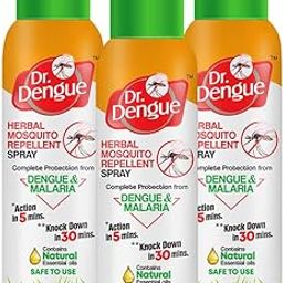Kudos Dr. Dengue Herbal Mosquito Repellent Spray 50G (Pack Of 3) (3 X 50G) | First Time An Ayurvedic Spray Launched With Pine, Basil & Pippermint-13