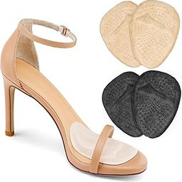 RENESMEE Ball of Foot Cushions, Metatarsal Pads Women, High Heels Non-Slip Comfort Pads, Shoe Support for Metatarsalgia Mortons Neuroma Pain Relief (2 Pairs)-image-43