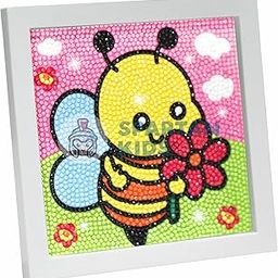 SPARTAN KIDS® Diamond Art Honey Bee Kit - Wall Painting for Kids Ages 9-12 - Premium Art and Craft Kit for Girls - Diamond Painting with Wooden Photo Frame - Creative Painting Activity-image-69
