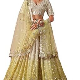 Women's Sequins Zari Embroidered Georgette Lehenga Choli With Dupatta (7086-Women-Lehenga-Choli-Latest, Free size)-image-30