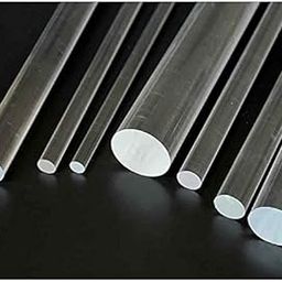 Global Indus 19 Acrylic/Plexiglass Rod, Clear/Transparent, UV-Resistant 6 mm Thick Diameter, Length 12-Inch - Pack of 12-31
