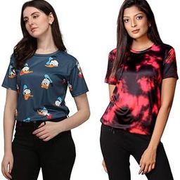 Oversized T-Shirt for Women, T-Shirt Combo for Women/Girls Pack of 2-image-16