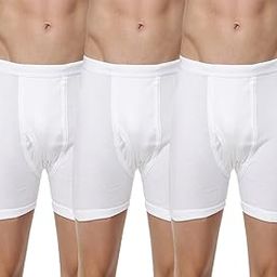 100% Soft Combed fine Jersey Fabric White MENSTrunks (Combo 3) (100; White)-13
