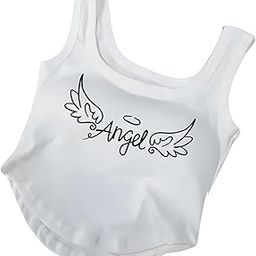 Womens and Girls Round Neck Sleeveless Printed Tank Crop Top-image-15
