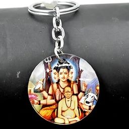 Swami Samartha Lord Datta Religious Keychain for Men and Women-image-94