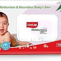 LuvLap Paraben Free Baby Wipes with Aloe Vera, with Fliptop Lid (Pack of 1)-image-33