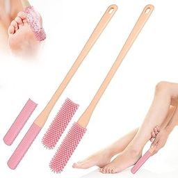 2Pack Toe Cleaning Brush, 15.7" Silicone Foot Scrubber with Long Handle, Exfoliating Bath Brush for Foot Care, Soft Bristles, Ideal for Seniors, Elderly, Men & Women(Pink)-image-65