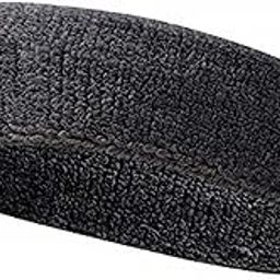 HeadTurners Workout Headband for Women & Men - Moisture Wicking & Non-Slip Exercise Hairband or Sports Sweatband -Ideal for All Sports Like Tennis, TT, Badminton, Running and Yoga- (Black, 1 Pc)-image-79