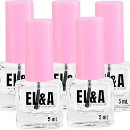 Ear Lobe & Accessories] A Empty Nail Polish Bottles - 5 ml | Brush Cap for Easy Application | Clear Glass Bottles, Reusable, 6.5 X 3 cm - (5 Pcs)-4