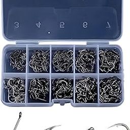 Vinaykart 500Pcs Fishing Hooks 3#-12# Carp Single Fish Hook Set Fly Fishing Accessories Jig Sea Hooks-picture-14