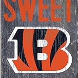 Cincinnati Bengals Official NFL 14.5 inch x 9.5 inch Wood Sign Home Sweet Home by Fan Creations 048357-image-90