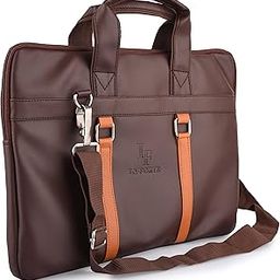 Leather Laptop Bag/Office Bag/Messenger Bag | Fits Up to 14/15.6/16 Inch Laptop/MacBook | Laptop Messenger Bags/Leather Bag with Adjustable Shoulder Strap (Brown)-image-40