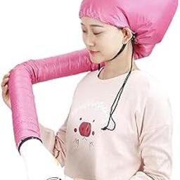3D CUBES Portable Hooded Hair Dryer Bonnet Cap Hands Free for Quick Dry Deep Condition and Styling-image-48