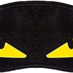 Fabric Valvet Yellow Eye Blind Sleeping Eye Mask Slip Night Sleep Eye White And Black Super Soft & Smooth Travel Masks For Men Women Girls Boys Kids Material Valvet Color Black-6