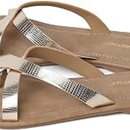 Women's Cross Strap Synthetic Flats-image-63