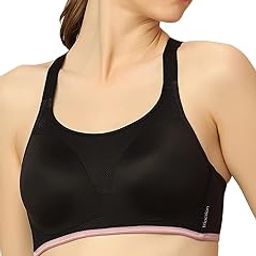 Women's Polyamide Round Neck Sports Bra (10215482_Black-image-40