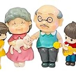7 pcs Different Age Family Couples Resin Miniature Doll House Garden Decorative X Small Multi Color Items-20