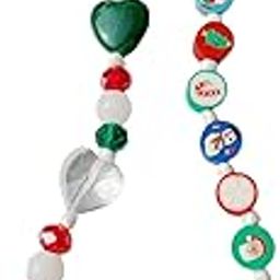Christmas Themed Handmade Aesthetic Phone Charm Lanyard With Crystal, Rubber And Glass Beads And Star Charm For Men, Women, Boys, Girls, and Gender Neutral-picture-51