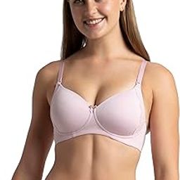 1816 Women's Wirefree Padded Soft Touch Microfiber Nylon Elastane Stretch Full Coverage Lace Styling Multiway T-Shirt Bra with Adjustable Straps-17