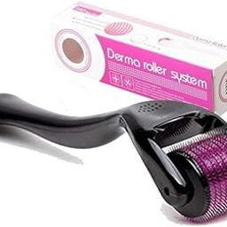 Derma Roller 0.5mm for Face Acne Scars, Hair Regrowth, Skin Ageing | 540 Titanium Micro Needles | Reduces Hair Fall, Stimulates Hair Follicles | Anti-Aging Scar Removal Treatment Facial Kit ( 1 Roller )-picture-44