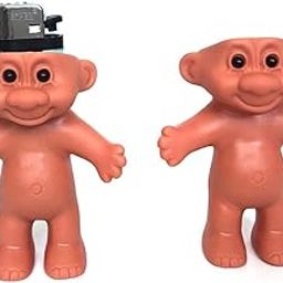 2 Pack Cute Troll Dolls Lighter Case Hold Silicone Funny Mini Dolls Lighter Sleeve for 3.2in Regular Lighter (Lighter not Included) (Brown(Basic Doll))-picture-18