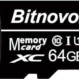Bitnovol Micro SD Card 64GB for Security Cameras,Class 10,Read100MB/sec,Write 25MB/sec,64GB Micro SD Card for Camera Phone PC,Memory Card Close Match Bitnovol Smart Doorbell Camera,Video Doorbell Pro-20
