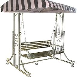 Sturdy Stainless Steel 3-Seater Swing Jhula - 350 Kg Capacity, Weatherproof Canopy Swings for Adults, 160 Centimeters/188 Centimeters-image-40