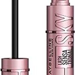 Maybelline Sky High Washable Mascara Makeup, Volumizing Mascara, Buildable, Lengthening Mascara, Defining, Curling, Multiplying, Washable Blackest Black, 0.2 fl. oz.-55