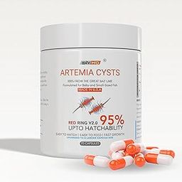 EXYMO Artemia Capsule 70 | Artemia Egg | All Life Stages, Brine Shrimp Eggs Capsules 95% Hatching in 24 Hours-image-35