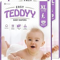 TEDDYY Easy Baby Diapers Extra Large (18-24 months) - 112 Count, 13-17 kgs, Long Lasting Absorption, Anti - Rash-image-41