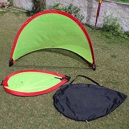Roxan Model Pop Up Goal Pair Portable Soccer Goals with Carry Bag Long Life Durable Frame Quick Setup Easy Fold (Color May Vary)-picture-14