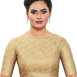 Women's Polyester Elbow Length Sleeve Readymade Blouse-picture-16