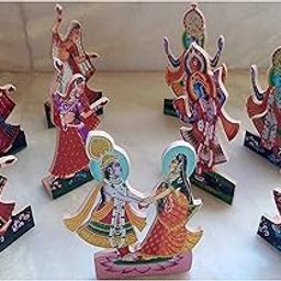 VARNI Creation Ladoo Gopal Wooden Toy-GOP GWALA (Size 2.5)-image-24