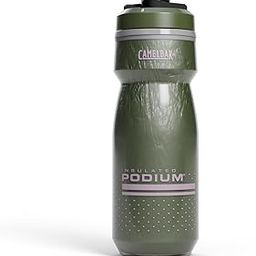 CamelBak Podium Chill Insulated 21oz Bike Water Bottle - Easy Squeeze Bottle - Fits Most Bike Cages, Deep Fern-11