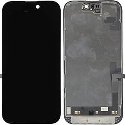 LCD with Touch Screen for Apple iPhone 16 - Black (Display Glass Combo Folder)-image-14