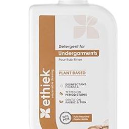 Ethiek Undergarment Liquid Detergent | Plant-Based Detergent for Intimate Wear | Odour Control, Disinfectant, pH Balanced | No Soaking Needed, 100% safe for Delicates, Suitable for hand wash (300ML)-picture-14