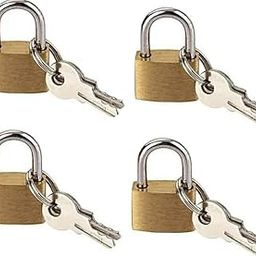 Magic Providers Pressing Lock 2 key's Hard Steel Lock (25mm) Padlock Pack of 4 | for School, Employee, Gym or Sports Locker, Case, Toolbox, Fence, Hasp Cabinet and Storage-16