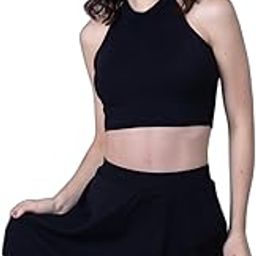 Halter Neck TOP and Flowy Skirt Swimset for Women |Swimming Suit for Women-image-4