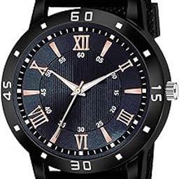 Black Dial PU Strap Stylish Analog Watch for Men-RMNAEE-PU-AVIO-Black_489-image-59