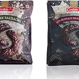 Costa's Goa Pork Sausages 200g & Goa Buffalo Meat Sausages 200g (Vacuum Packed) (1 Each)-image-84